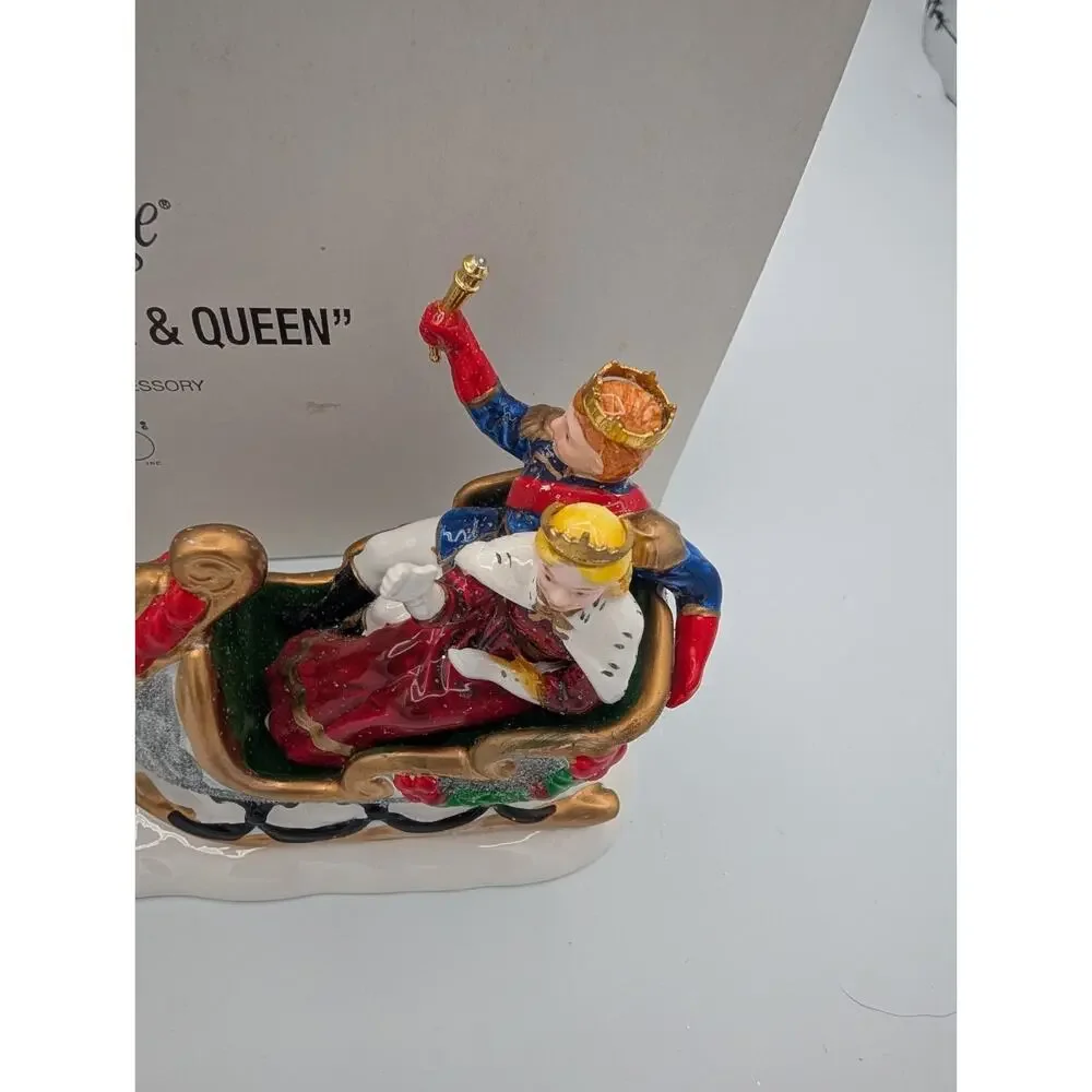 Dept 56 Snow Carnival King & Queen Snow Village Christmas Accessory - 1995 MIB